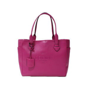 LOEWE Heritage Tote Bag Leather Pink